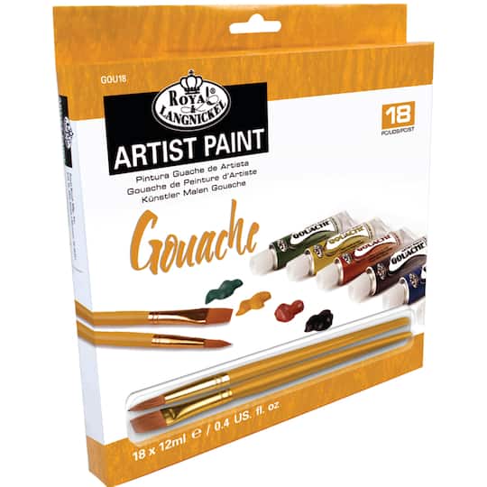 Royal &#x26; Langnickel&#xAE; 18 Color Gouache Artist Paint Set